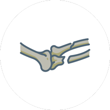 Orthopaedic trauma and injury icon